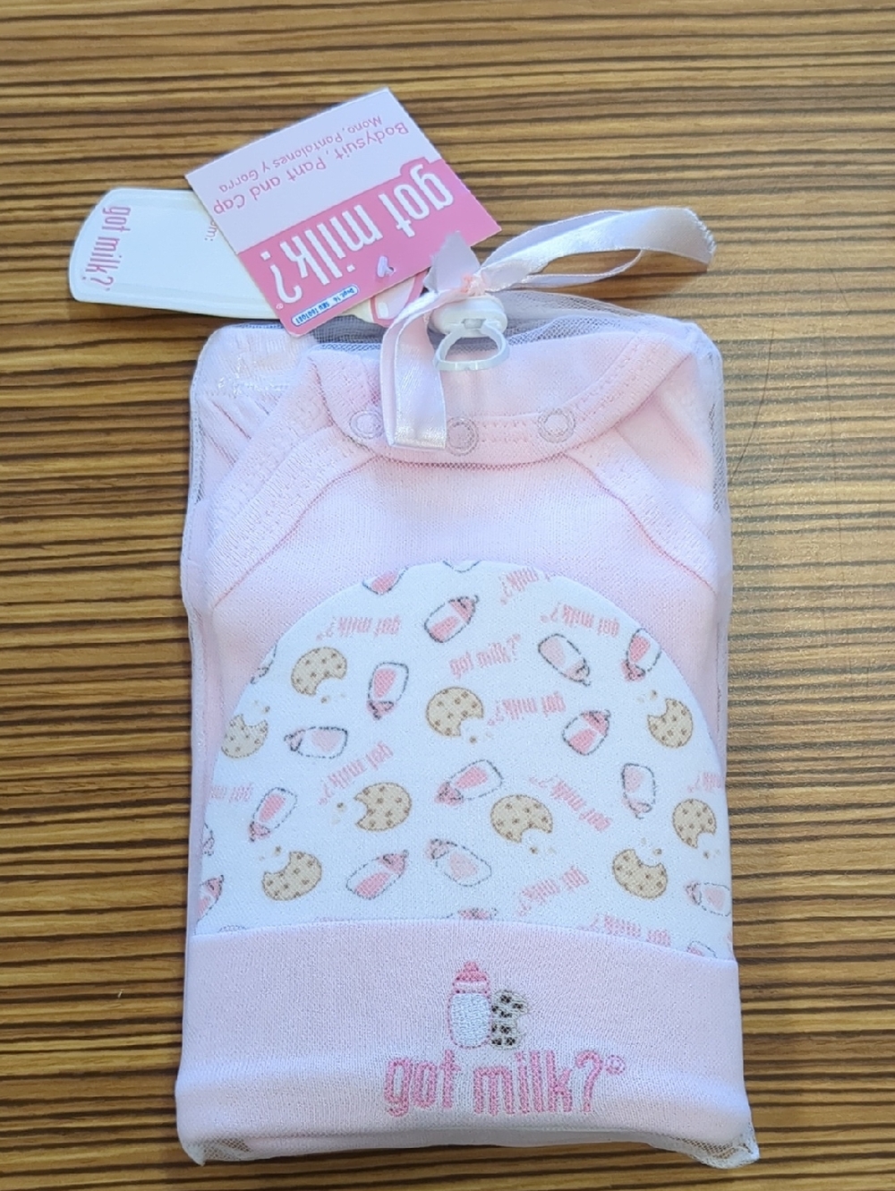 Got Milk? Baby Clothing Tag - Pink Logo